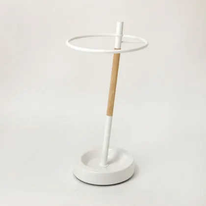 Formidable Hypotenuse Vernis Blanc Porte-parapluies