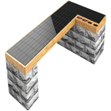 Solar Smart Urban Park Seat