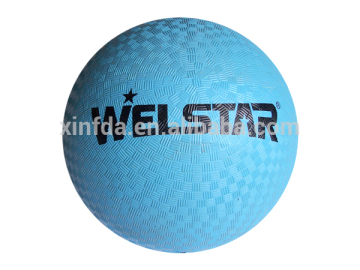 High quality custom color and logo printing kids soft toy ball rubber playground ball