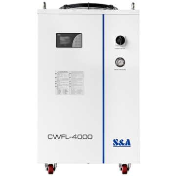 Sistemi di raffreddamento laser a refrigerazione S&amp;A CWFL-4000W CHILLER REALED AIR PER MACCHINE LASER FIBRO