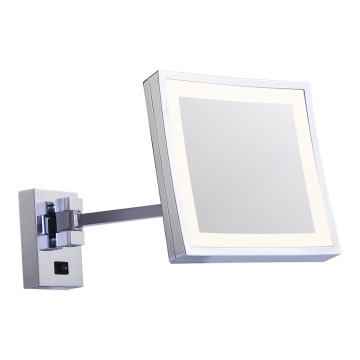 Square framed fogless bathroom mirror