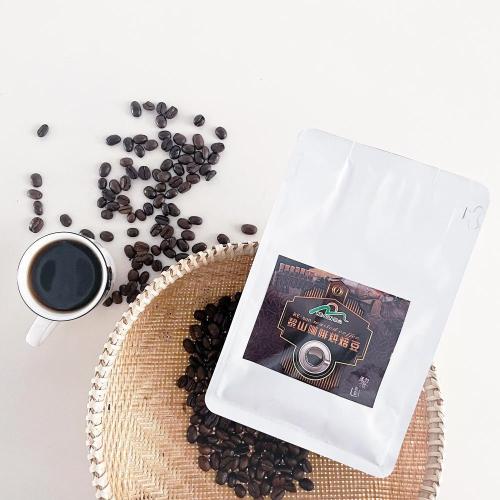 Återuppta mörkt rostat arabica kaffeböna