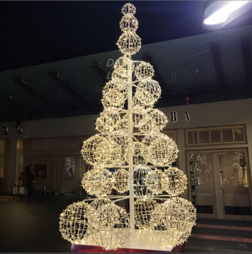 Custom 20ft Large LED Metal Christmas Ornaments