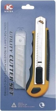6 PCS Self loading Blade rubber grip cutter set + 10pc blades