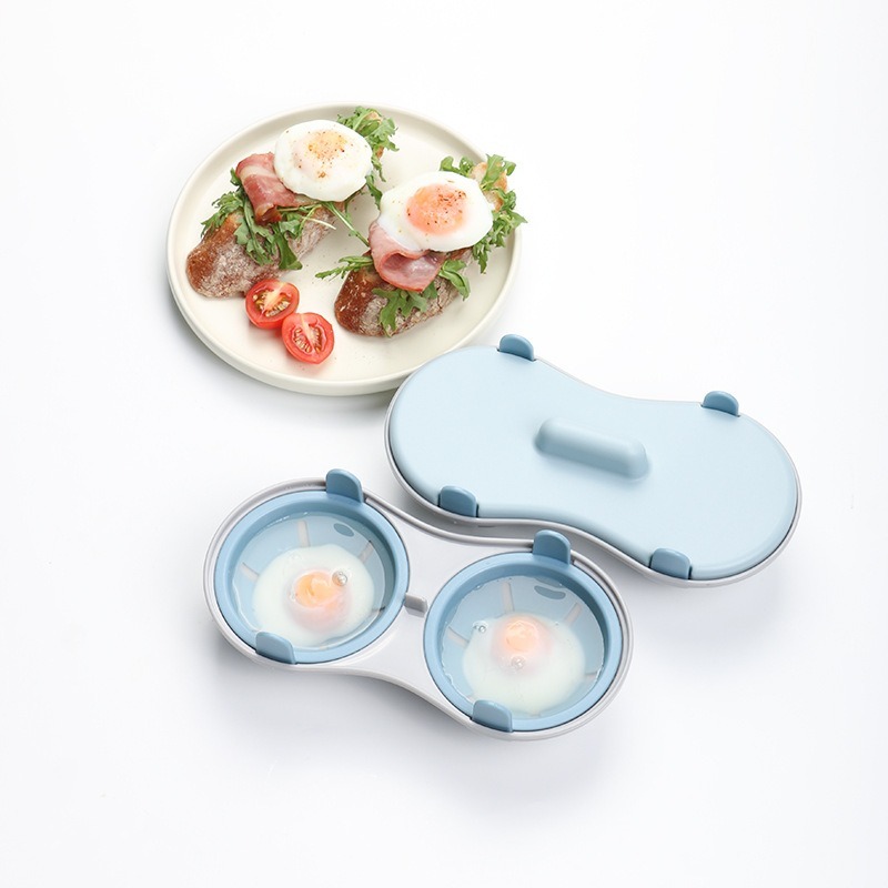 Microwave Egg Cooker PP Food Grade Egg Poacher Box Kitchen Tool