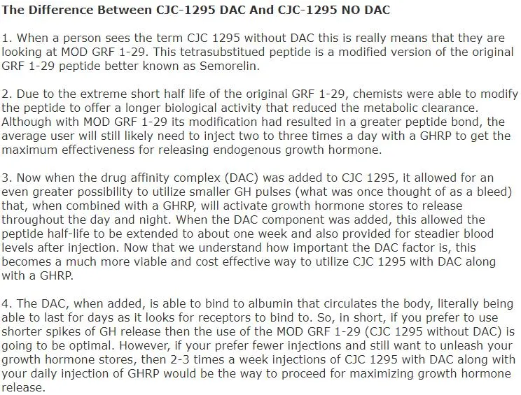 CJC-12-95 de alta calidad sin DAC para el crecimiento muscular CJC 12-95 sin péptidos DAC (2mg)