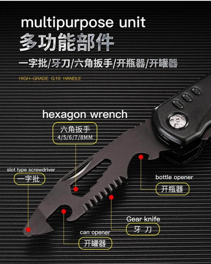 Multifunctional Pliers Survival Horn Hammer