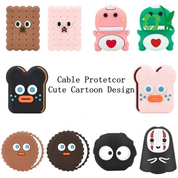 Cartoon Silicone Data Charger Cable Protectors