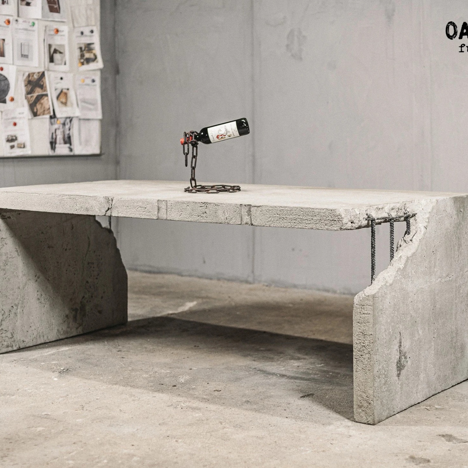 Bar Tea Room Office Beton langer Tisch