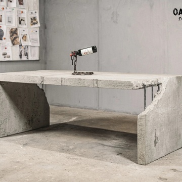 Bar Tea Room Office Beton langer Tisch