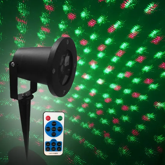 Garden Outdoor Waterproof Christmas Tree Lighting RGB Remote Control Laser Projector