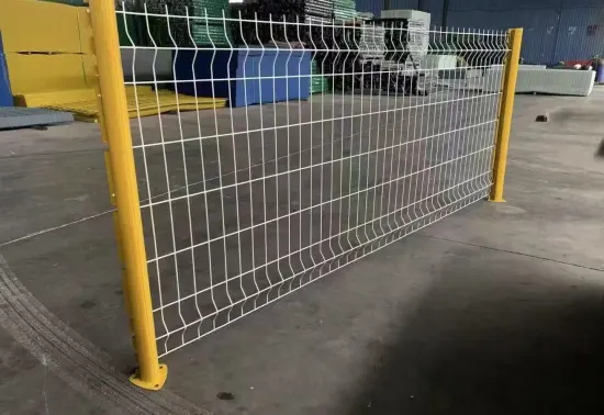 Pvc Coated Galvanized v Bend Curved 3d Fence