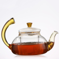 Teabloom Bếp &amp; Lò vi sóng An toàn Ấm trà thủy tinh Borosilicate Nở hoa Bộ trà 600ml Ấm trà thủy tinh / bình trà