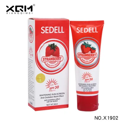 Strawberry Sunblock: The Spot XQM Cosmetics Facial Sunscreen - GMPC Certified Whitening Sunscreen