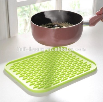 FDA & LFGB Approved Non-stick Silicone Dish Mats, Non-slip Silicone Draining Board