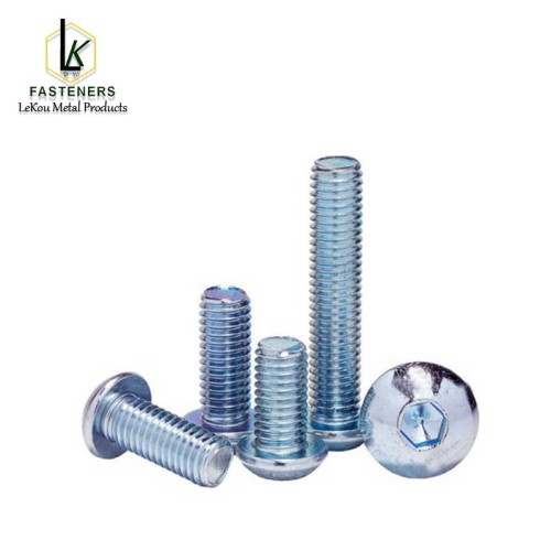 Шрубы з унутранай галоўкай і гузікам з легаванай сталі