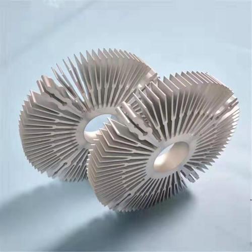 Aluminum Anodized Cnc Profile High Efficiency Large Heat Sink Round Shaped Manufactory