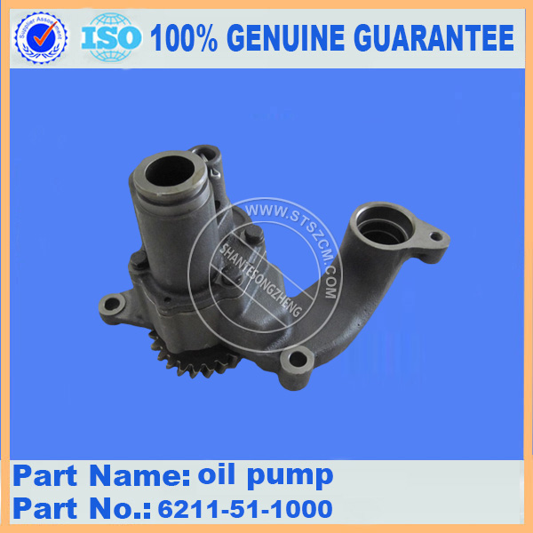 Oil pump 6211-51-1000 for KOMATSU ENGINE S6D140-1U-F