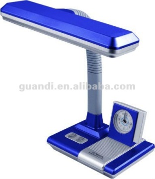 office table desk lamp with clock for studying working