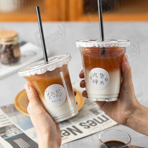 suco limpo bebendo frio copo de plástico com tampa