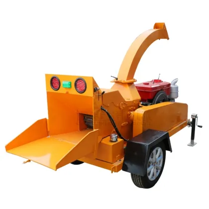 New 25 HP Mobile Diesel Engine Wood Chipper: Forestry Machinery and Wood Shredder Machine