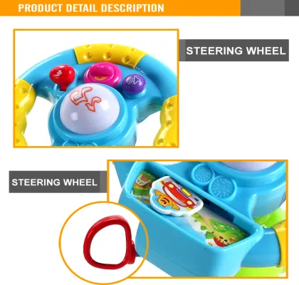 Toys baby driver plastic steering wheel