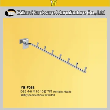 metal straight arm clothes hanging display hook bar hook