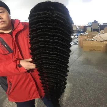 Deep Wave 5x5 Lace Closure Human Hair Wig 13X4 Lace Frontal Closure 12a Mink Brazilian Hair Wig Kinky Curly 4x4 Lace Front Wig