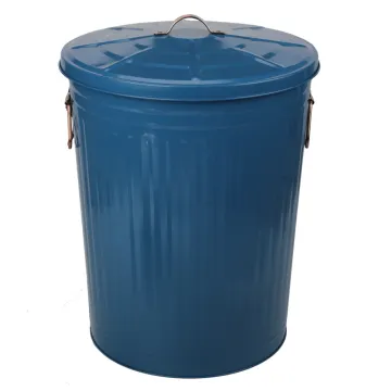 75LGalvanized Steel Metal Box for Garden Trash Can