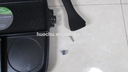 5 five section division grill pan