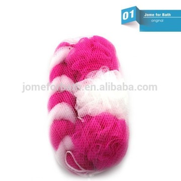 Four Pieces Glove Brush Sponge Bath Mesh Flowers New Travel Bath Set