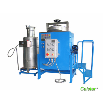 Noise free solvent recovery machine