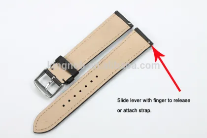 20mm Leather Quick Release Watch Strap for MOTO 360 II Samsung Gear S2 Classic Watch Band