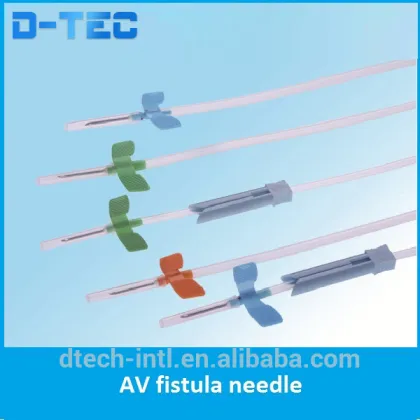 Arterial fistula needle, venous fistula needle, color clamp fistula needle