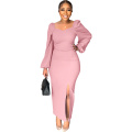 Women's Sexy Long Sleeve Maxi Dress