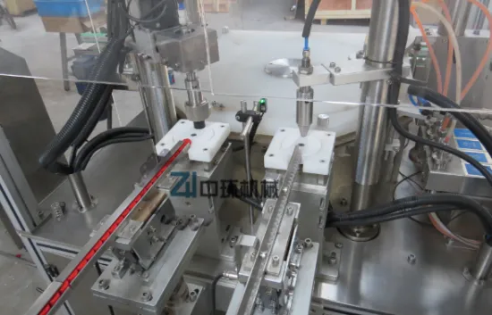 mechanical hand style double-head eyedrop filling & capping machine