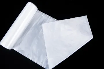 White color WC office bin liners trash bag