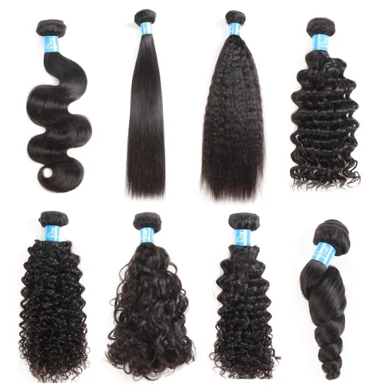10A 11A Grade 100% Brazilian  Human Hair Extensions Curly Virgin  Hair Weave Manufacture