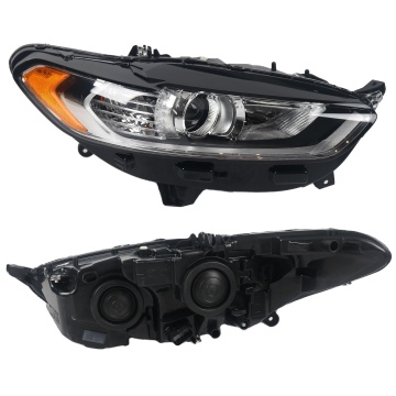 Auto Parts Halogen Headlamps Car Headlights Black Projector for FORD Mondeo 2013-2016