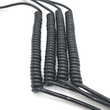 تخصيص متين مضاد للماء TPU/PU Clock Spring Spring Cable للإلكترونيات والأسرة