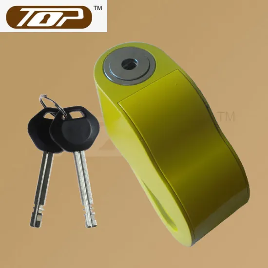 2014 new yellow color disc key motorcycle brake lock