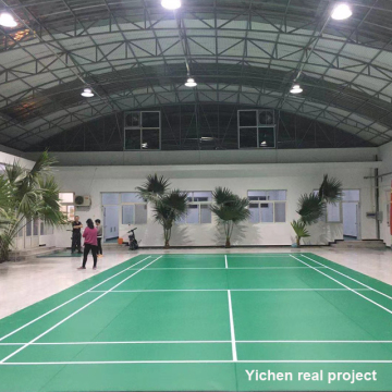 PVC Sports Flooring 4,5 mm pour le tapis de cour de badminton