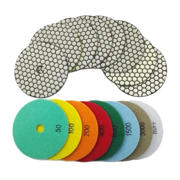 Sanding and Grinding Discs for Stone and Quartz - 100mm Resin Bond Diamond Polishing Pads