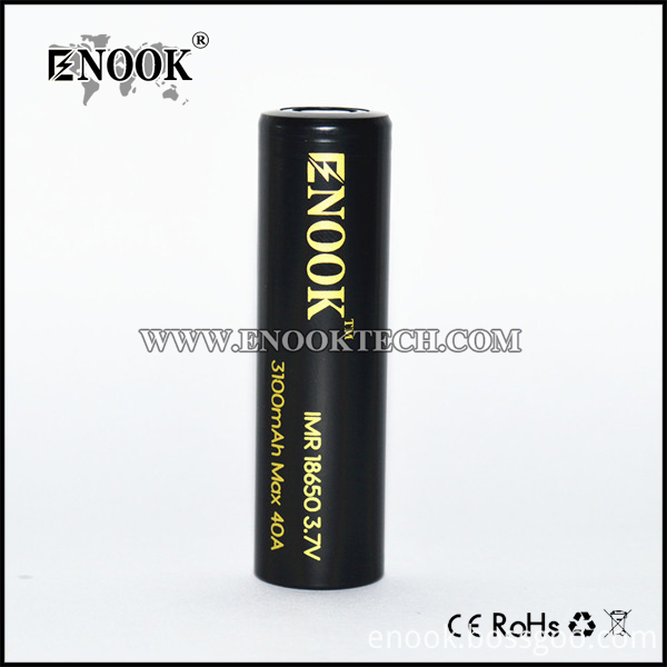 Enook Rechargeable 18650 3100mah Lithium Battery