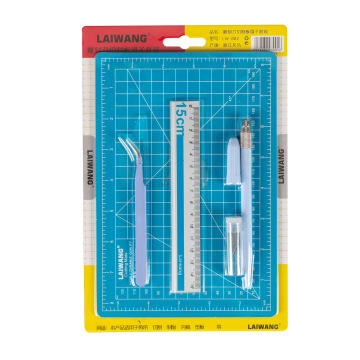 A5 Cutting Mats Pen Knife Set - 4 Piece Cutting and Engraving Board Set