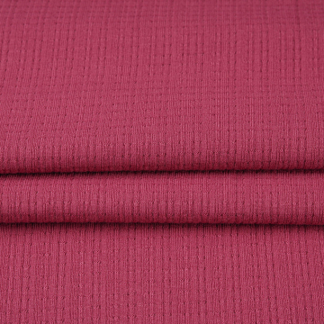 Melange Polyester Viscose Drop Needle Rib Jacquard Fabric