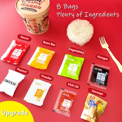 China Hot Sale Fast Food Hot and Sour Spicy Instant Rice Noodles Ramen