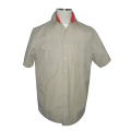 रंग Splicing कॉलर पुरुषों कपास शर्ट