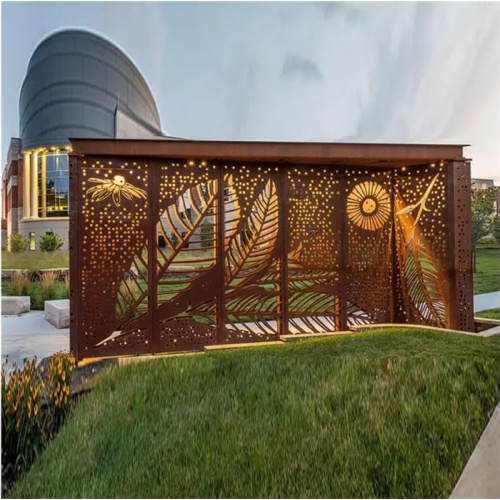 Laser Cut Metal Privacy Fence Room Divider