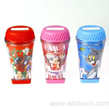 Double walls music polyresin piggy coin bank DIY